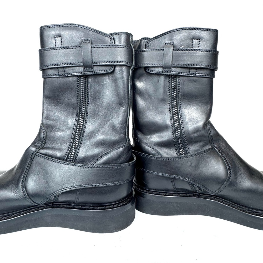 Ann Demeulemeester black triple buckle moto combat creeper women’s boots size 37 - Picture 13 of 16